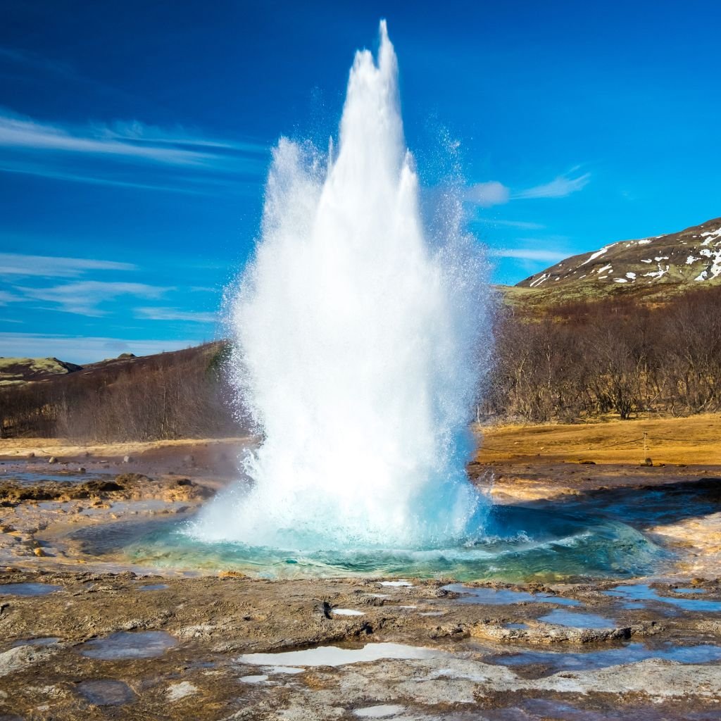 gêiser Strokkur, Islândia